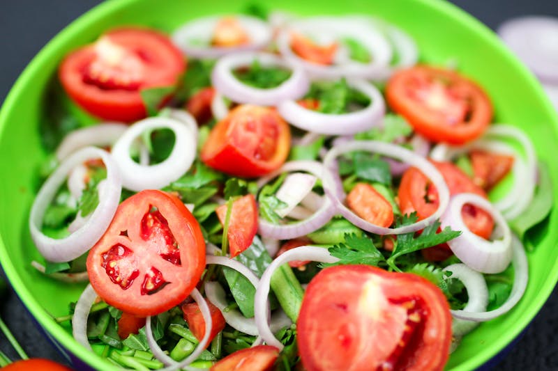 Mixed garden salad for catering